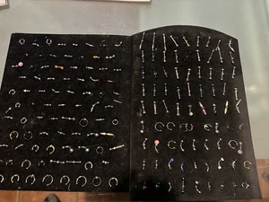 Piercing - lotto da 160 pezzi + scatola mista - Foto 1 di 4
