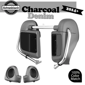 Carenados ventilados inferiores de mezclilla carbón para Harley Davidson Road Street Glide 2014+ - Imagen 1 de 20
