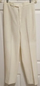Vintage JACK WINTER Knitsport Pants ~ Slub Knit Cream ~ 28" Waist - Picture 1 of 8