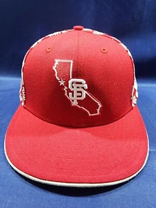 San Francisco Giants New Era Hat Red/White Fitted Wool Cap Size 6 7/8 - Picture 1 of 12