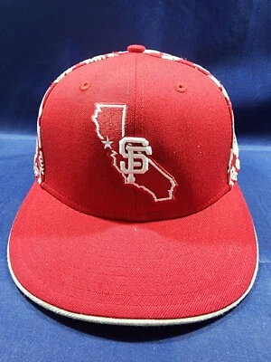 San Francisco Giants New Era Hat Red/White Fitted Wool Cap Size 6 7/8 - Image 1 of 4