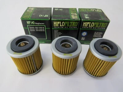 Paquete de 3 filtros de aceite Hiflofiltro HF143 Yamaha BW200 BW350 TTR225 TTR230 TT225 TT600 Foto 1 de 4