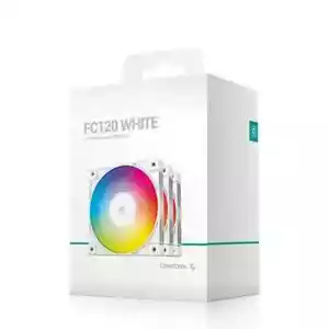 DeepCool FC120 WHITE Performance 120mm ARGB LED PWM Fan FC120 WHITE 3 IN 1 - Picture 1 of 3