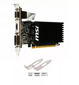 Nvidia geforce gt 710 2GB ddr3 scheda video grafica pci express pcie hdmi dvi pc - Foto 1 di 4