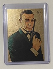 James Bond Gold Plated Limited Edition Artist Signed Sean Connery 007 Card 1/1