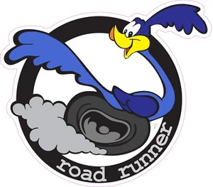 Road Runner Circle Bumper Sticker Window Decal Multiple Sizes - Foto 1 di 1