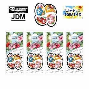Hanging Tree frog 4PK Treefrog Aloha Lucky Leaf Squash X Scent JDM Air Freshener - Bild 1 von 4