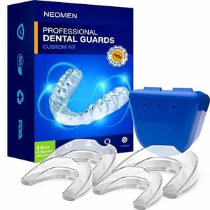 Protector dental profesional Neomen, protector bucal, detiene el bruxismo, ronquidos 2 tallas 4 piezas - Imagen 1 de 7