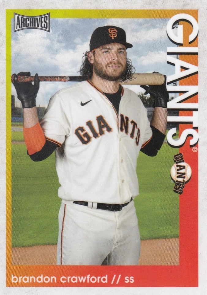 BRANDON CRAWFORD TOPPS ARCHIVES SNAPSHOTS BASE SAN FRANCISCO GIANTS #29 2022 22 - Image 1 of 1
