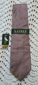 NWT Vintage Lauren Ralph Lauren Red Men’s Tie 100% Silk USA - Picture 1 of 8
