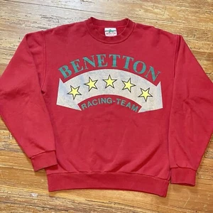 Vintage Benetton Formula 1 Sweatshirt Size 46 Crewneck Racing F1 United Colors - Picture 1 of 12