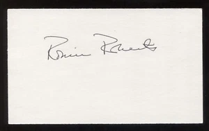 Robin Roberts Signed 3x5 Index Card Autographed Vintage Baseball Hall of Fame - Picture 1 of 2