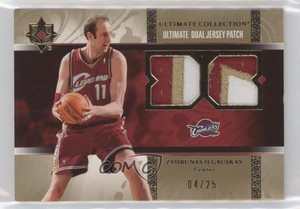 2006-07 Ultimate Collection Jersey Gold /25 Zydrunas Ilgauskas #UJ-ZI Dual Patch