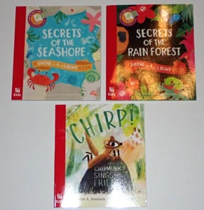 Chick-Fil-A Kids Meal Books CHIRP! & 2 Shine-A-Light Rainforest & Seashore - Bild 1 von 7