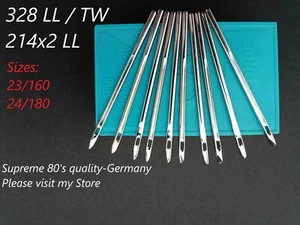 214x2 TW/LL, 328 LL/DDx2 Leather Point Industrial sewing machine needles - Picture 1 of 5