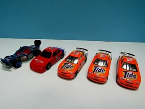 VTG LOT (5) 1:64 SCALE DIE CAST CARS - 3 #10 TIDE, BILL ELLIOT #9, H W ROLL CAGE - Picture 1 of 11