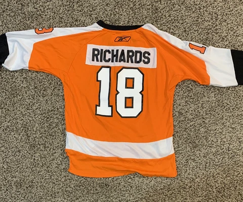 Mike Richards Philadelphia Flyers Reebok Youth L/XL Hockey Jersey NHL Orange Cover