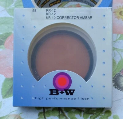 B+W filter 73919 KR-12 diameter 58mm 58 KR-12 2x Corrector Ambar. F-PRO - Image 1 of 4