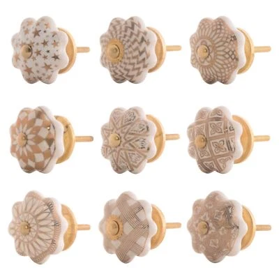 Möbelgriffe Möbelgriff Möbelknöpfe Schrank Top Küche Gold Edel Serie Roy 21-29 - Bild 1 von 2