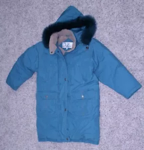 Tripla F.A.T. Giacca cappotto sci snowboard oca con cappuccio vintage blu escursionismo donna TFG M - Foto 1 di 12