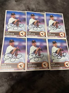 Rick Krivda Autographed Orioles Postcard - Picture 1 of 1