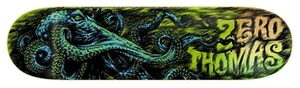 NEW JAMIE THOMAS ZERO SKATEBOARD DECK 8.5" ACID GREEN HOLOGRAPHIC OCTOPUS FOIL - Picture 1 of 8