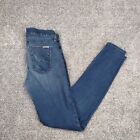 Hudson Jeans Women Sz 27 Blue Super Skinny Low Rise Ankle KRISTA Made in USA