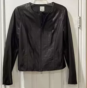 Halogen Nordstrom Women's Leather Jacket SZ S - Picture 1 of 3