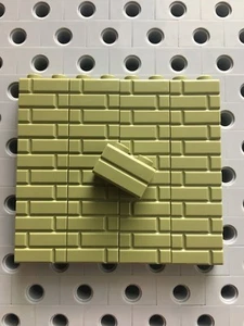 Lego 1x2 Olive Green Bricks With Masonry Profile Wall Castle Brick 25 Pcs - Picture 1 of 2