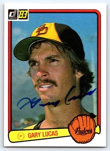 1983 Donruss Gary Lucas #187 Autograph / Signed in person San Diego Padres - Picture 1 of 2