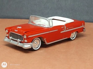 1955 55 CHEVY BEL AIR CLASSIC CONVERTIBLE COLLECTIBLE 1/64 LIMITED EDITION RED R - Picture 1 of 7