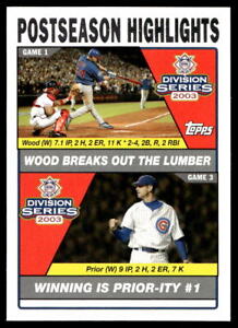 2004 Topps #350 Kerry Wood / Mark Prior PSH   Chicago Cubs