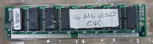 UNBRANDED S4M328EDO-6 9807 1830 16MB 72 PIN SIMM FAST PAGE EDO DRAM RAM MEMORY - Picture 1 of 1