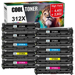 Toner CF380A Compatible with HP Color LaserJet Pro MFP M476dn M476dw M476nw LOT - Picture 1 of 17