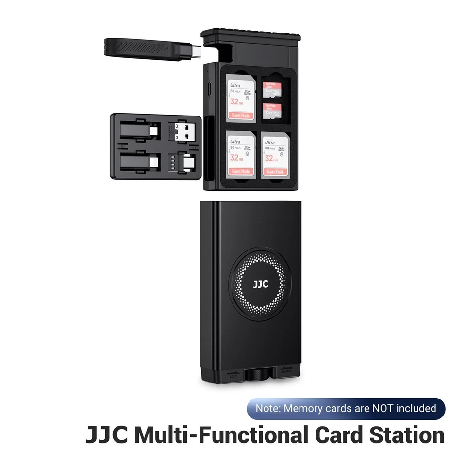24 Slots Card Reader EVA Case Holder 2-in-1 for 8 SD SDHC SDXC & 16 Micro SD TF - Image 1 of 4