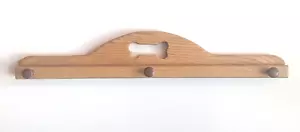 Quilt Banner Hanger, Wall Mounted Oak Hardwood - Pet Dog, Home Decor 32.5" - Picture 1 of 8