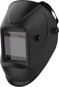 Welding Helmet, True Color Auto Darkening 1/1/1/2 Large Viewing 3.94"X 3.27" Wel - Picture 1 of 12