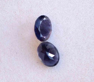 Par de piedras preciosas de iolita azul natural de 2,20 quilates 6*7,5 mm corte facetado ovalado - Imagen 1 de 3