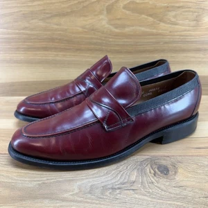 Zapatos de vestir Allen Edmonds Sutton para hombre 8,5 C mocasines de cuero borgoña - Imagen 1 de 11
