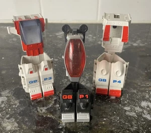 VINTAGE 1985 GoBots Courageous Power Suit GB P1 P3 & P4 Transformer Toy LOT NICE - Picture 1 of 6