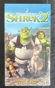 Shrek 2 (VHS 2004) Mike Myers Eddie Murphy Animation DreamWorks Family Movie NEW - Foto 1 di 2