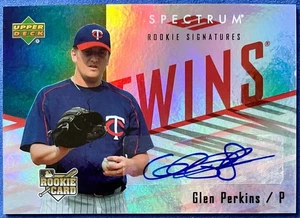 GLEN PERKINS Autograph 2007 Upper Deck Spectrum Rookie Signatures #118 Auto - Picture 1 of 5