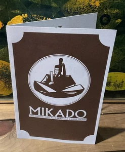 Vintage California MENÜ Mikado Hotel - N. Hollywood CA Best Western Japanisch Schön - Bild 1 von 4