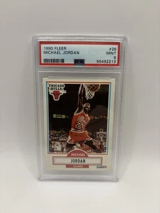 Michael Jordan **PSA 9** MINT 1990 Fleer Basketball #26 - Picture 1 of 2
