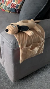 Sofa Chair Arm Rest Puppy Dog Organiser Remote Control Storage with Cup Holder  - Picture 1 of 3