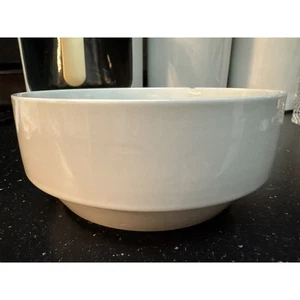 Strato Cordon Bleu White Bowl Microwave Dishwasher Oven Safe Chipped - Picture 1 of 6