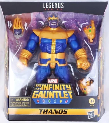 Figura de acción Hasbro Marvel Legends Series Infinity Gauntlet Thanos caja abierta Foto 1 de 4