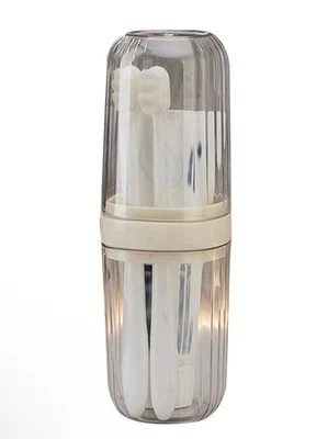 Juego de Estuche de Cepillo de Dientes con Tapa para Organización Higiénica de Baño Foto 1 de 2