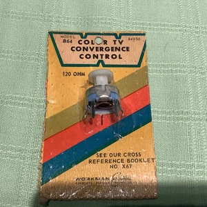 Workman B64 Color TV Konvergenzsteuerung 120 Ohm - Bild 1 von 3