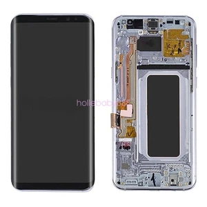 OLED Display Touch Screen Digitizer Assembly + Frame For Galaxy S8 - Orchid Grey - Photo 1 sur 1